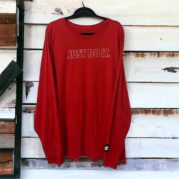 Nike, Just Do It, Long Sleeve T-Shirt, Size 4XL Tall - Picture 1 of 6